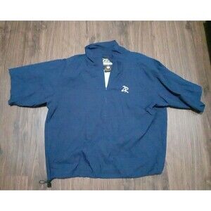 Zero Restrictions Pullover Jacket Mens Large Golf Outerwear Wind Stopper Blue